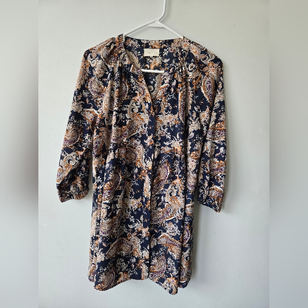 Melloday Paisley Print tunic blouse
